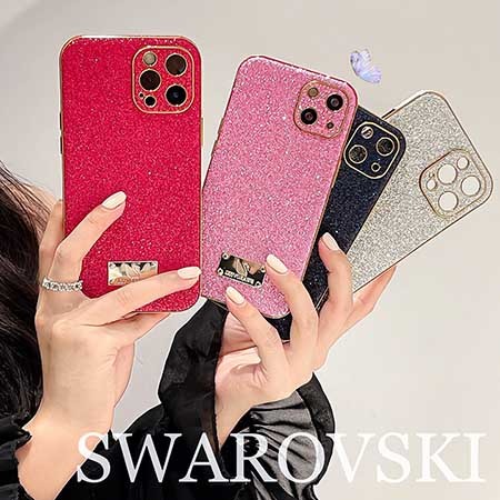 スワロフスキー swarovski iphone15プラス スマホケース 