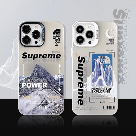 supreme シュプリーム アイフォン 15プロ  レザー