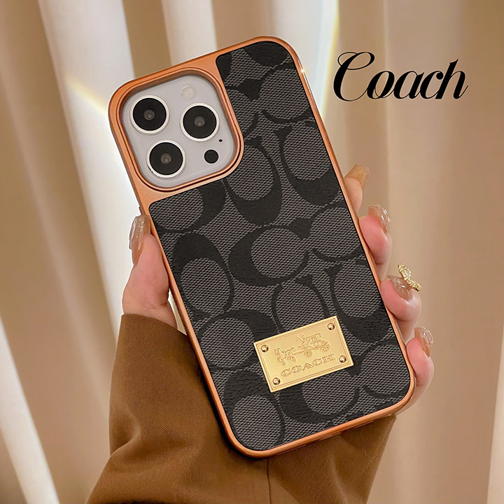 iphone 15プラス coach風 携帯ケース 