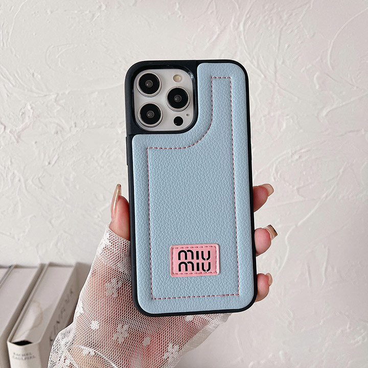 miumiu風 iphone 15plus カバー 